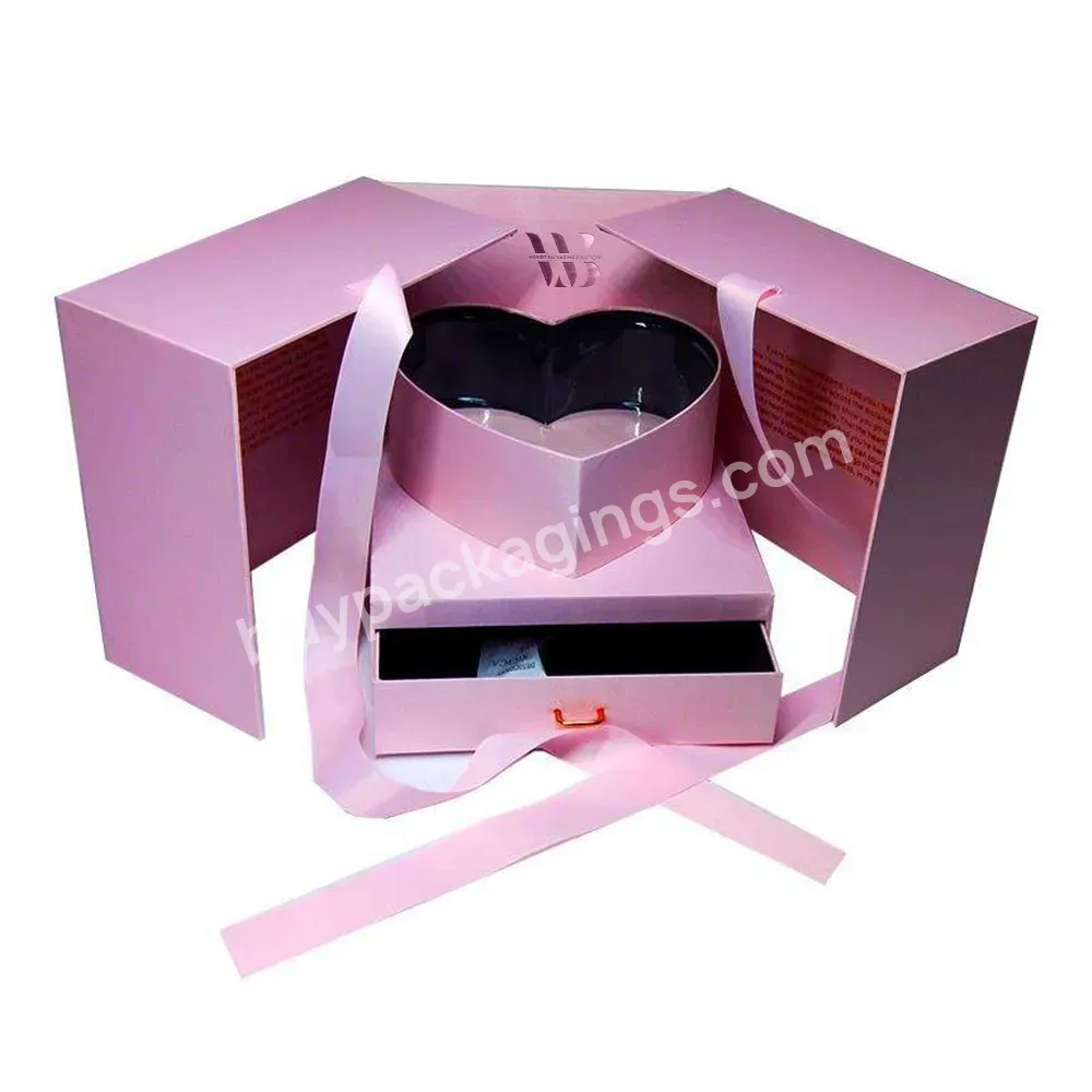 Emballage Clear Double Doors Caja Regalo Disposable Personalised Drawers Geschenkbox Decorative Indoors Candy Paper With Ribbon - Buy Rigid Transparent 2023 Clear Lid Luxury Wrapper 6 Capacity Pvc Window Custom Design Cover Chocolate Shaped Match Jew