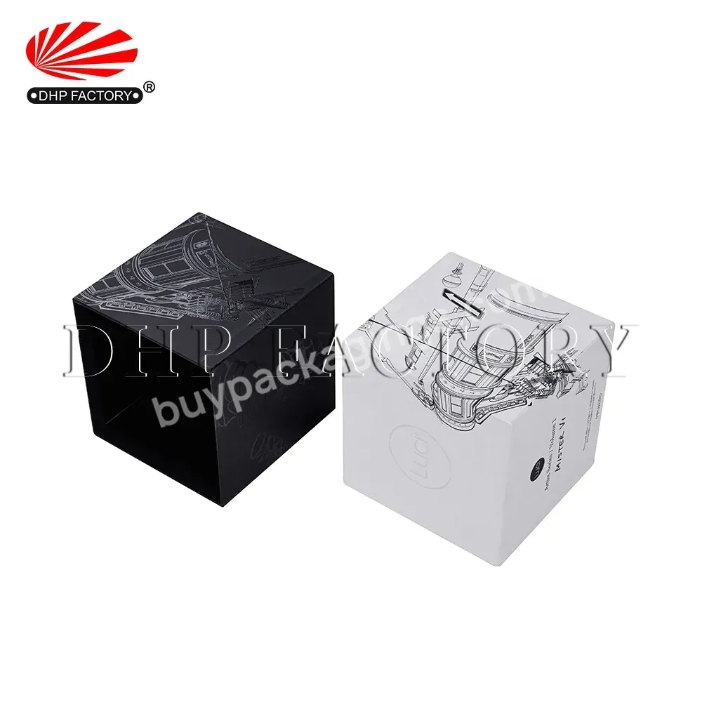 Factory Direct Luxury Design Custom Logo Printed Rigid Cardboard Gift Packaging White Marble Paper Watch Box