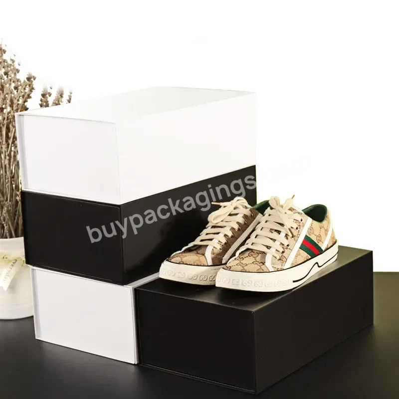 Factory Magnetic Gift Shoe Box Foldable Empty Luxury Wholesale Black Clothing Packaging Corrugated Board Rigid Boxes - Buy Shoe Box Plastic
shoe Box Display
mini Shoes With Box.