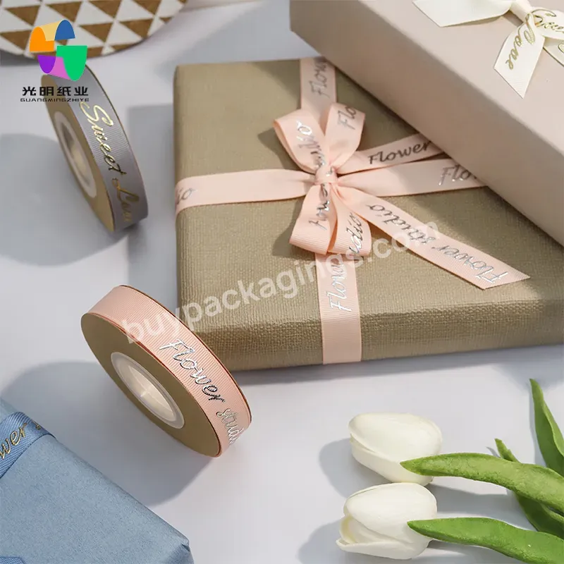 Factory Price Manufacturer Supplier Custom Logo 25mm Stripe Gift Silk Satin Ribbon For Packaging - Buy Satin Ribbon 1 Inch,Satin Ribbon With Logo,Satin Ribbon Logo.