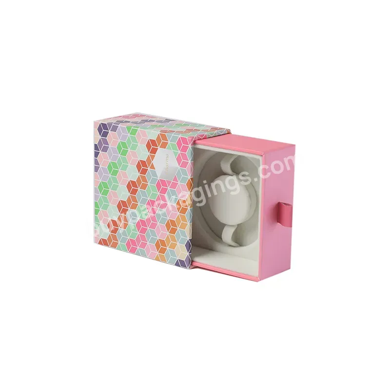 Fancy Colorful Silding Drawer Bracelet Box Gift Packaging Jewelry Packaging Cardboard Paper Boxes