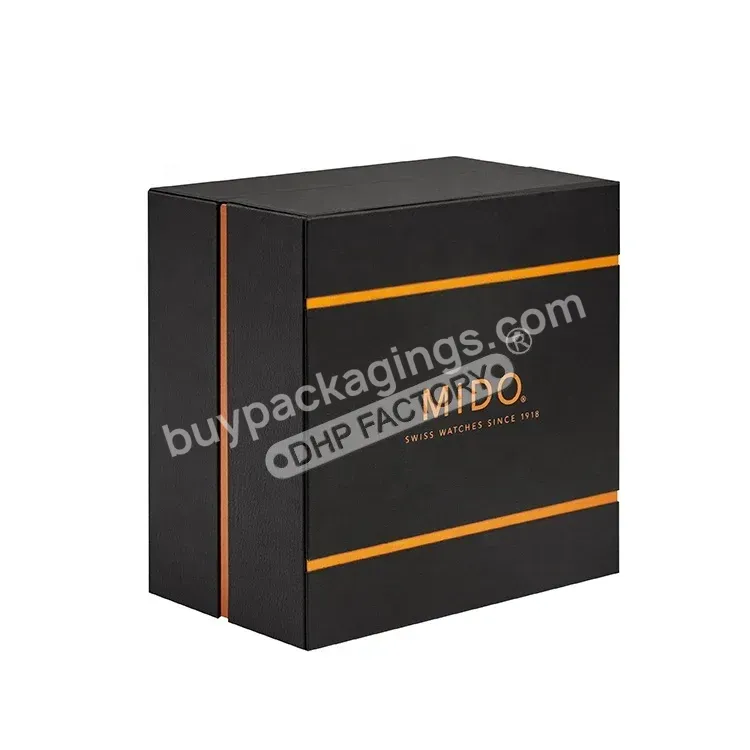 Flexible Odm Design Manufacturer Custom Logo Printing Watch Boxes Cases Wooden Luxury Packaging