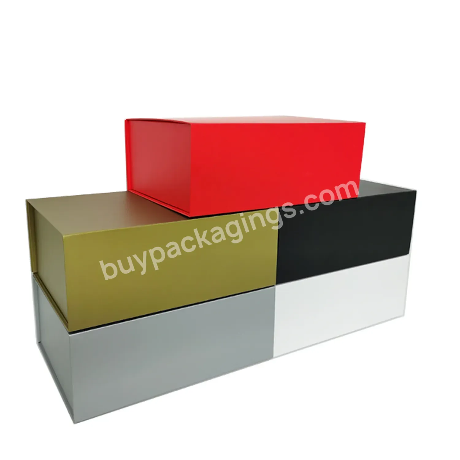 Folding Recycled Paper Collapsible Magnetic Box Gift Packaging Paper Box For Shoes & Clothing - Buy Custom Printing Design Drawer Paper Rigid Gift Box For All Luxury Brand Packaging Customizable,Wholesale Custom Luxury Skin Care Product Packaging Box