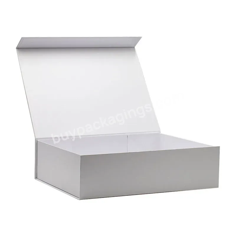 Folding Recycled Paper Collapsible Magnetic Box Gift Packaging Paper Box For Shoes & Clothing