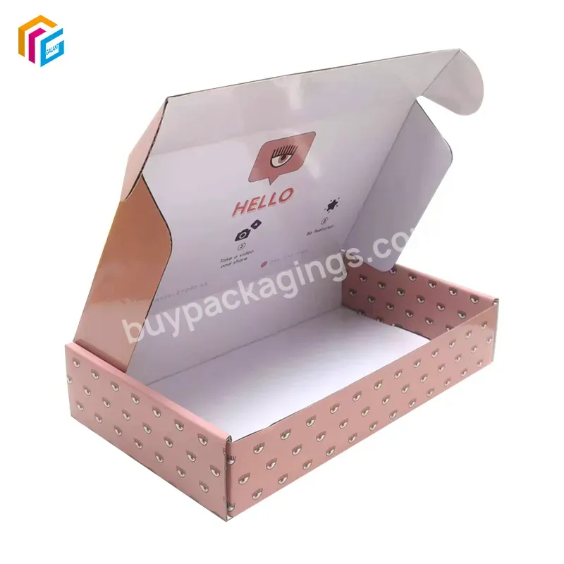 Glossy Lamination Rigid Corrugated Eco Friendly Clothing Shoes Packaging Paper Gift Box With Logo - Buy Paper Gift Box,Paper Packaging Box,Corrugated Paper Box.