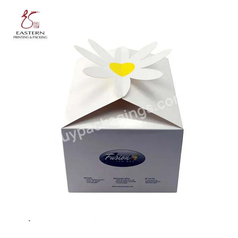 Good Quality Cheap Price Custom Recycle Paper Bakery Cake Cupcake Packaging With Plastic Clear Windows