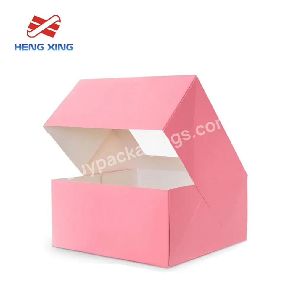 Hengxing Wholesale Custom Cake Box Pink Cake Boxes In Bulk Cake Box With Window