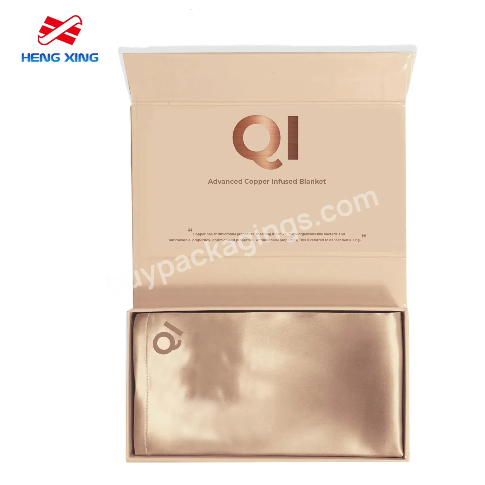 Hengxing Wholesale Custom Luxury Magnetic Gift Set Cosmetic Box Cardboard Box Silk Wig Pillowcase Box Packaging