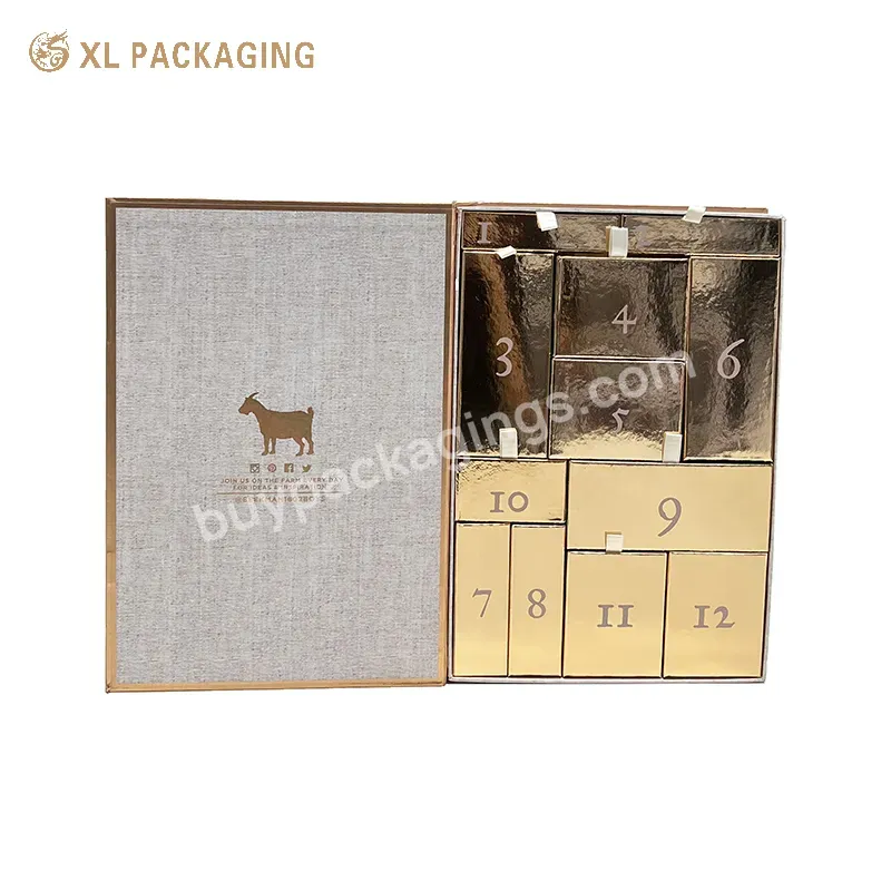 High End Book Shape Box Fashion Popular Chocolate Packaging Cardboard Advent Calendar Magnetic Gift Box With Drawer - Buy High End Custom Advent Calendar Gift Paper Boxes,Chocolate Candy Packaging Paper Box,Magnetic Gift Box With Drawer.