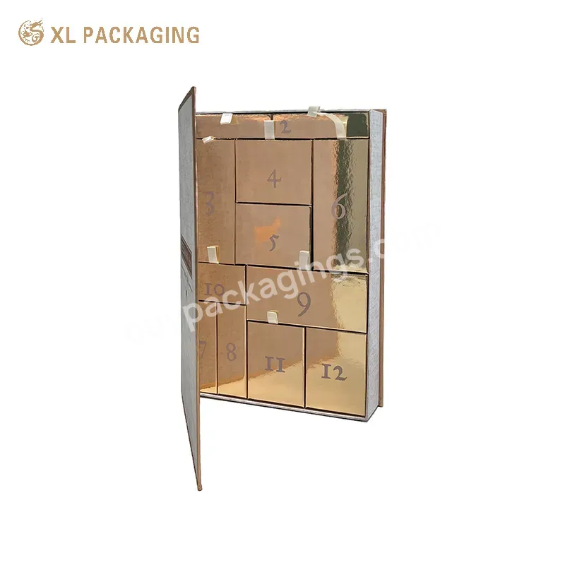 High End Book Shape Box Fashion Popular Chocolate Packaging Cardboard Advent Calendar Magnetic Gift Box With Drawer - Buy High End Custom Advent Calendar Gift Paper Boxes,Chocolate Candy Packaging Paper Box,Magnetic Gift Box With Drawer.