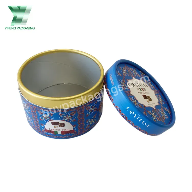 High-end Custom Cylindrical Food Grade Tea Coffee Chocolate Candy Paper Box Packaging Kraft Paper Canister Tubes For Tea Coffee