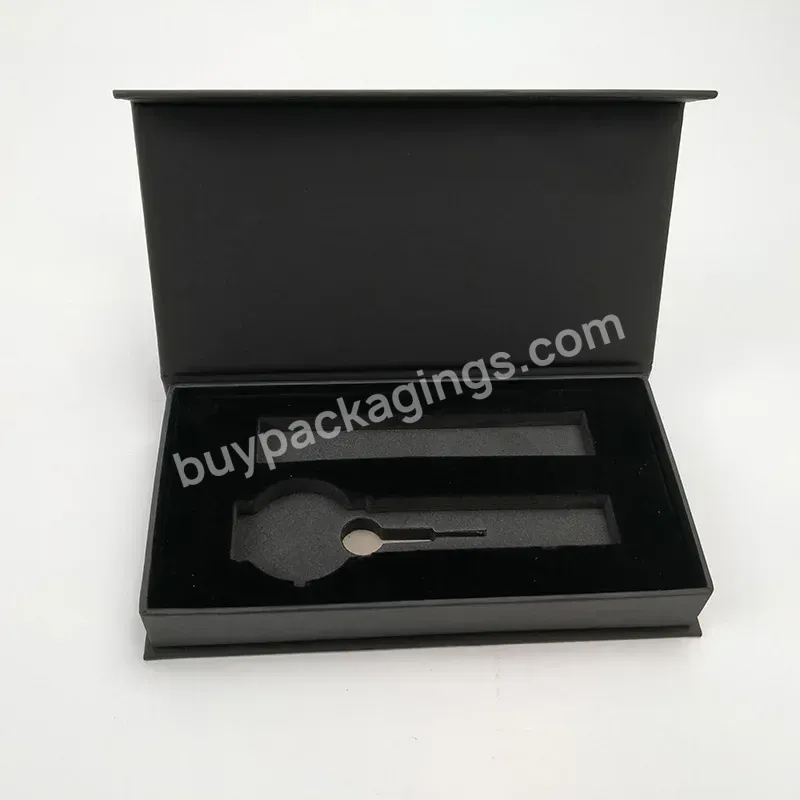 High End Magnetic Lid Black Watch Strap Paper Packaging Jewelry Custom Luxury Handmade Travel Watch Box - Buy Travel Watch Box,Handmade Watch Box,Custom Luxury Watch Box.