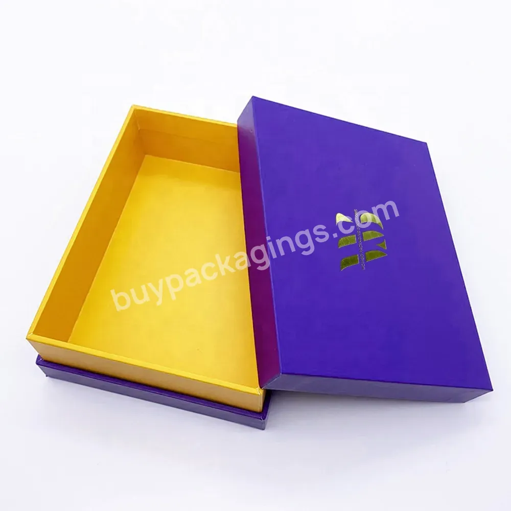 High Quality Blue Matt Lamination Lid And Base Box With Logo Gold Foil For Necklace Bracelet Gemstone Packaging - Buy Christmas Gift Packaging Lid And Base Gift Box With Your Logo Printed With Ribbon Bow For Lipgloss Packaging For Girlfriend,Elegant