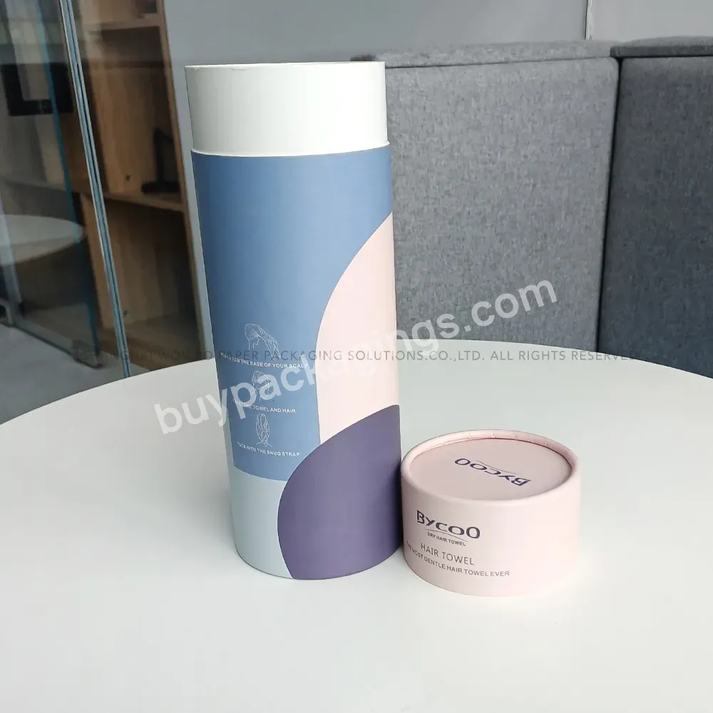 High Quality Custom Design Biodegradable Cylinder Paper Tube Cardboard Packaging Box For Gift & Craft