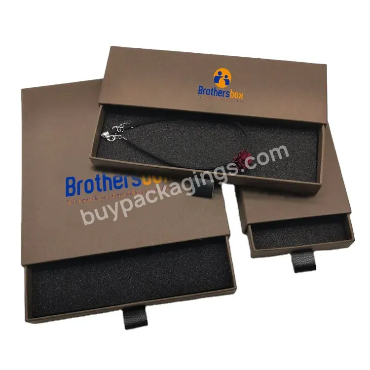 High Quality Eco Friendly Personalized Cardboard Drawer Jewelry Paper Box Custom Logo