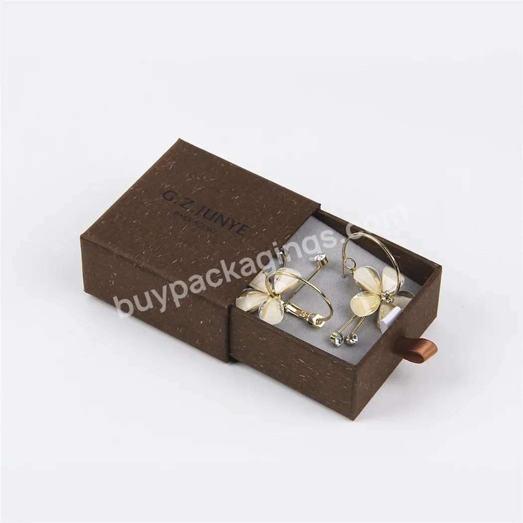 High Quality Ready Order Pouch Drawer Wholesalers Jewelri Luxury Small Ring Gift Custom Kraft Paper Design Box Jewelry Boxes