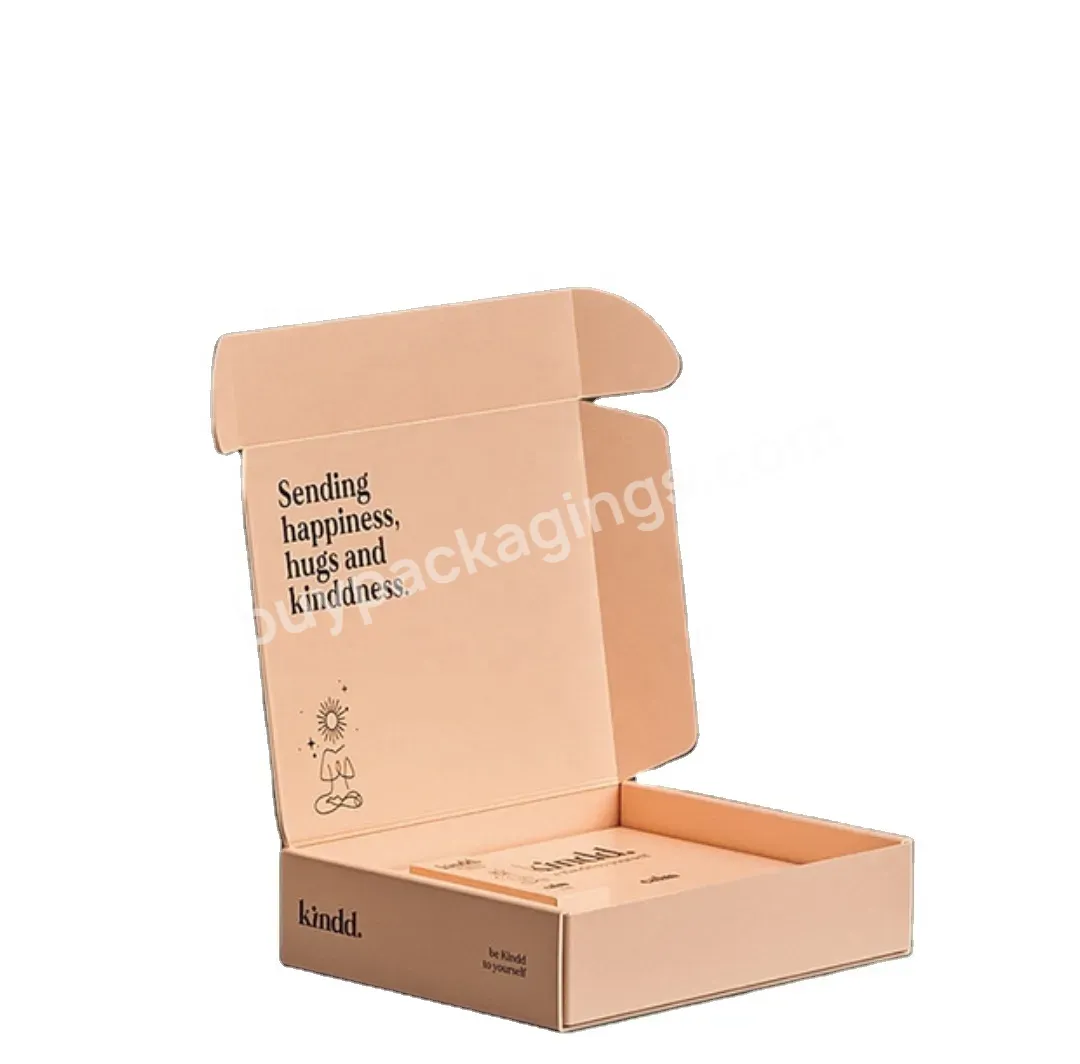 High Quality Rectangle Matte Pink Handmade Corrugated Foldable Gift Box For Mini Skirt Pencil Skirt Packaging