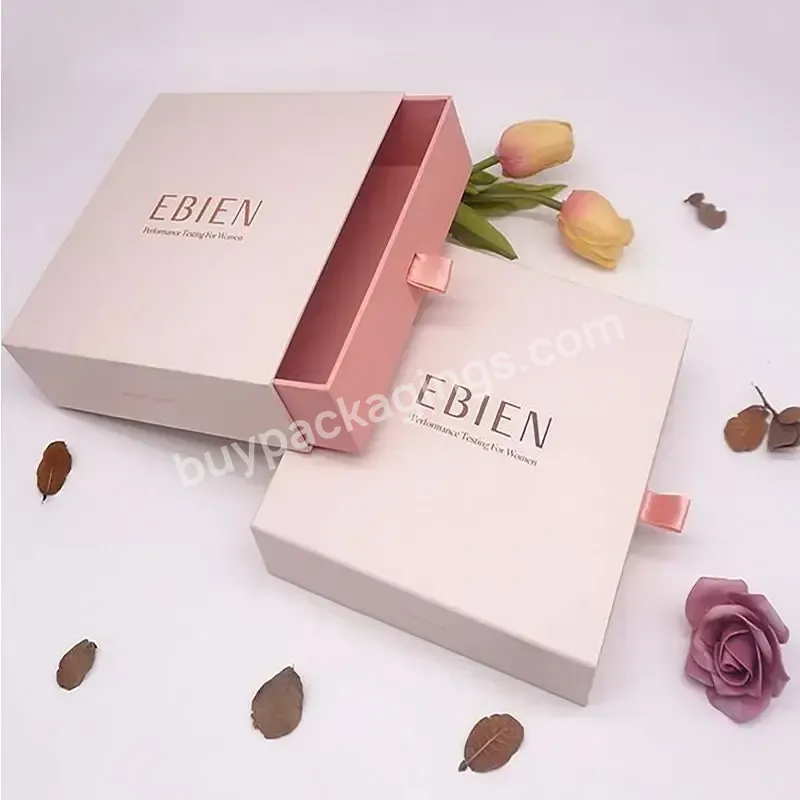 High Quality Recyclable Printing Green Custom Gift Paper Drawer Box For Hair Wig Packaging