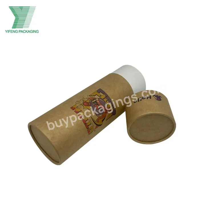 High Quality Recycled Luxury Bio Degradable Luxury Cosmetic Essential Oils Paper Pre Roll Tube Sponge Packaging Kraft Paper Tube