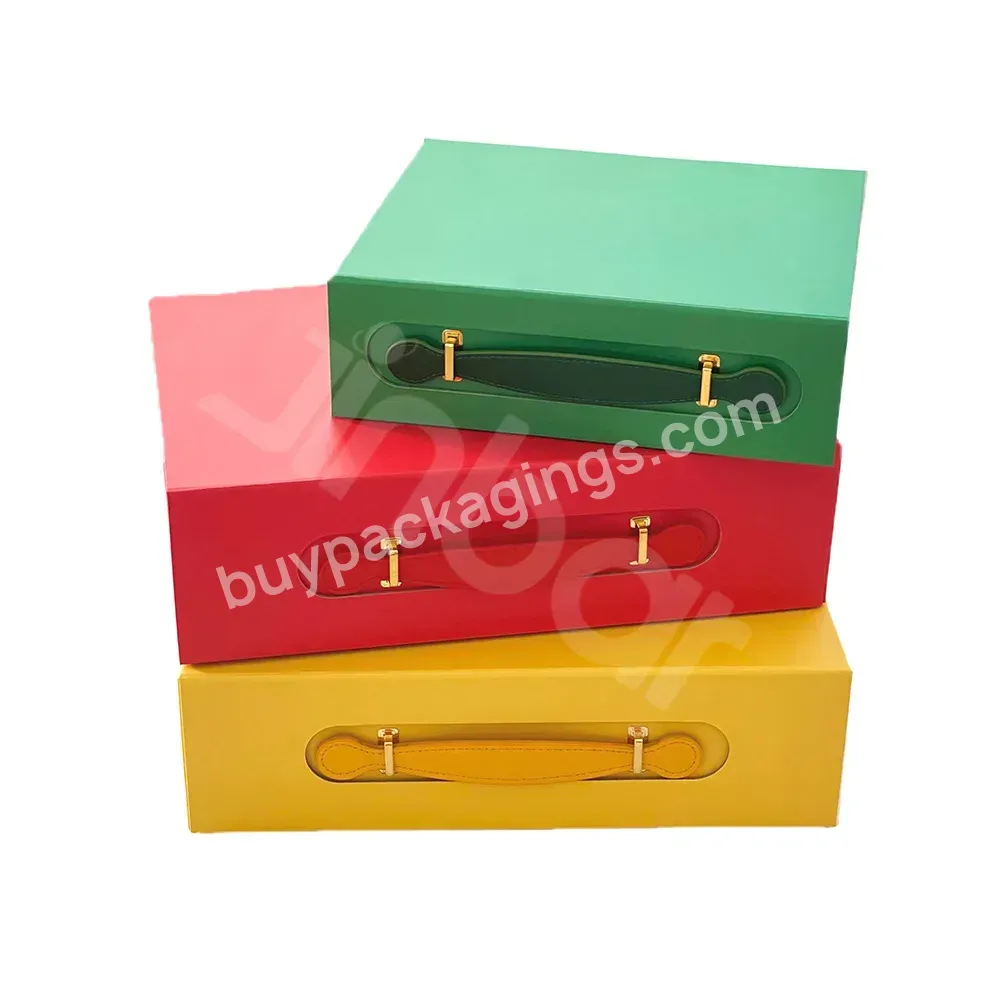 High-volume Factory Production Collapsible Hard Cardboard Magnetic Closure Boxes With Handles For Packiging Clothes - Buy Hard Cardboard Box,Magnetic Closure Boxes,Boxes With Handles For Packiging Clothes.