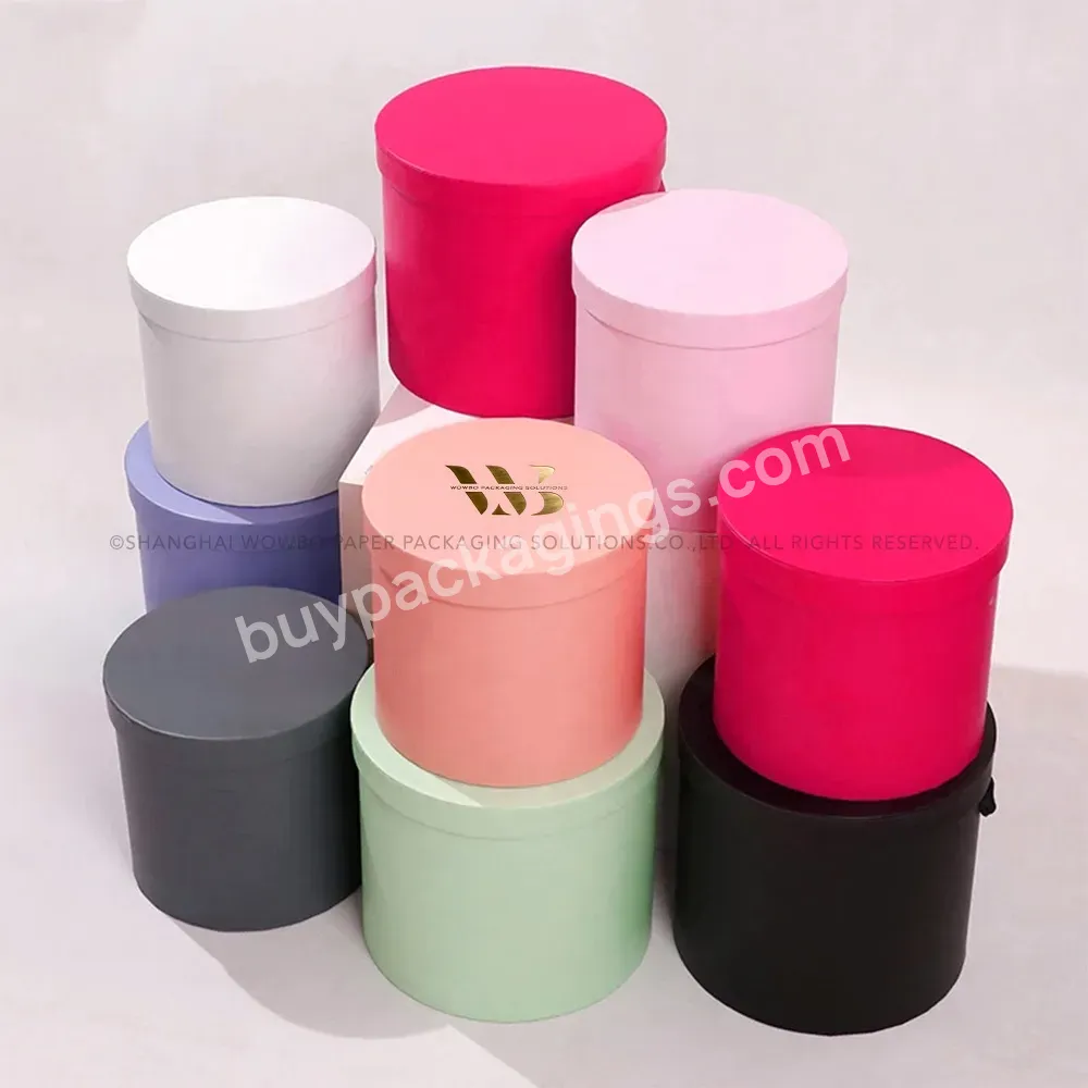 Hot Sale Luxury Cardboard Matte Black Laminated And White Pink Red Colored Round Hat Box Ribbon Handle Wholesale Manufacturer - Buy Subscription Pack Royal Toys Shoulder Truffle Macaron Bonbon Round Hat Corrugated Bags Baby Hexagon Babyshark Products