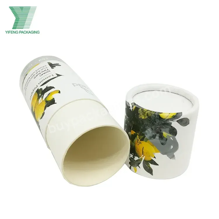 Hot Selling 30ml Kraft Paper Tube Tea Packaging Silver Logo Biodegradable Rigid Cardboard Paper Tube For Cosmetic Lotion