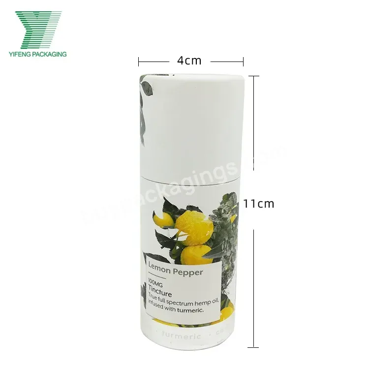 Hot Selling 30ml Kraft Paper Tube Tea Packaging Silver Logo Biodegradable Rigid Cardboard Paper Tube For Cosmetic Lotion