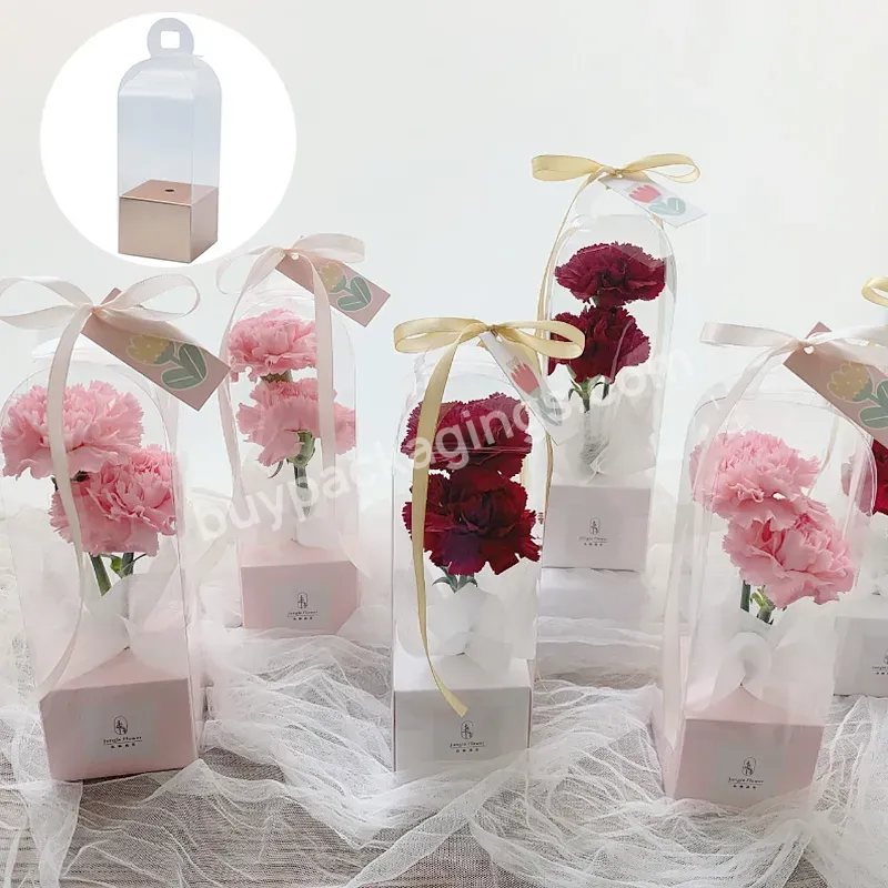 Hot Selling Custom Creative Flower Box Transparent Rose Flower Bag Plastic Cake Packaging Organizer Cake Diy Wedding Gift Box - Buy Creative Flower Box Transparent Rose Flower Bag Boxes With Free Custom Printed Gift Card Thank You Card,Plastic Cake P