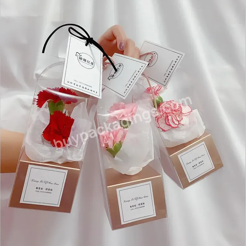 Hot Selling Custom Creative Flower Box Transparent Rose Flower Bag Plastic Cake Packaging Organizer Cake Diy Wedding Gift Box - Buy Creative Flower Box Transparent Rose Flower Bag Boxes With Free Custom Printed Gift Card Thank You Card,Plastic Cake P