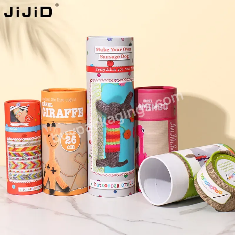 Jijid Custom Food Grade Cylinder Container Tea Packaging Paper Tube Can