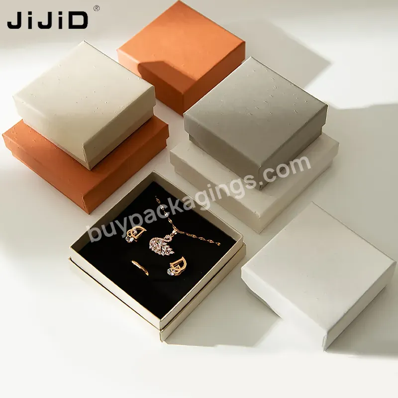 Jijid Custom Paper Cardboard Luxury Jewelry Packaging Box Gift Boxes Necklace Earring Bracelet Ring Jewelry Box