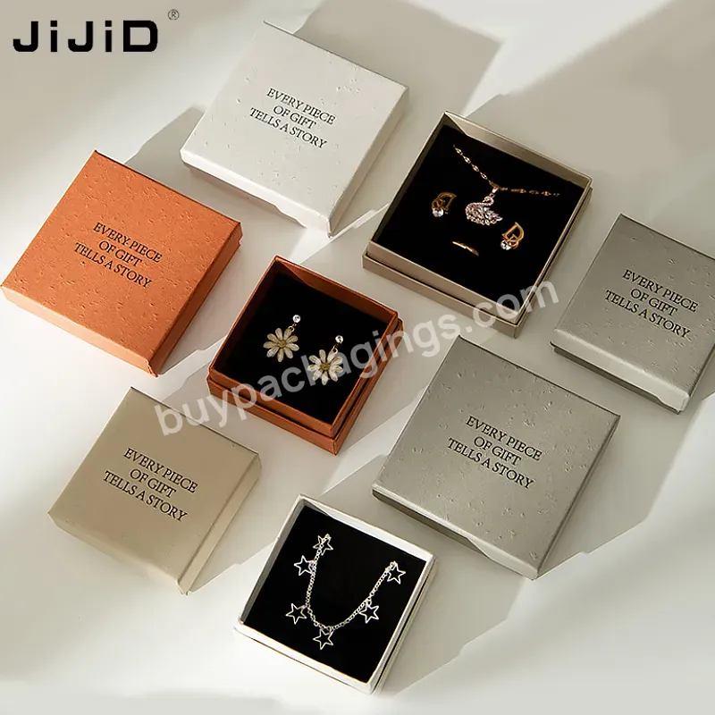 Jijid Custom Paper Cardboard Luxury Jewelry Packaging Box Gift Boxes Necklace Earring Bracelet Ring Jewelry Box