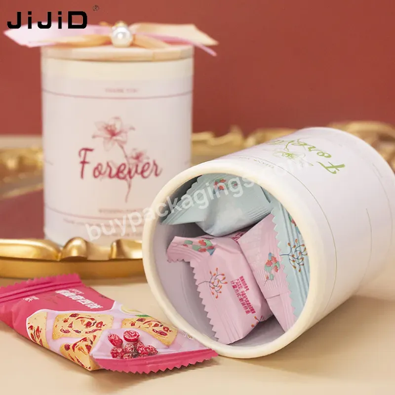 Jijid European Style Gift Box Hot Stamping Pattern Candy Chocolate Food Jewelry Box Packaging With Ribbon - Buy Chocolate Box,Candy Box Wedding,Food Packaging Boxes.