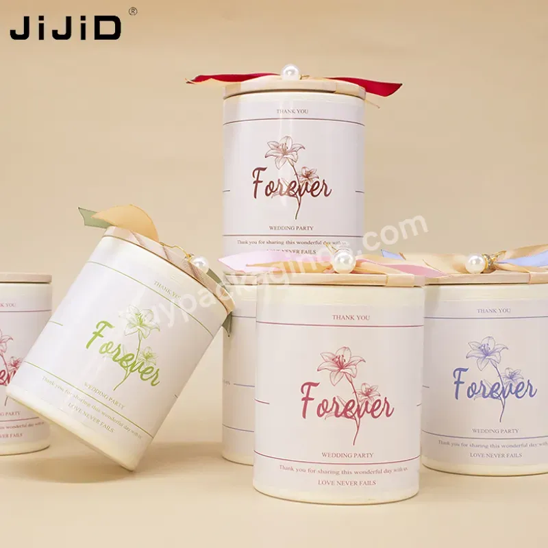 Jijid European Style Gift Box Hot Stamping Pattern Candy Chocolate Food Jewelry Box Packaging With Ribbon - Buy Chocolate Box,Candy Box Wedding,Food Packaging Boxes.