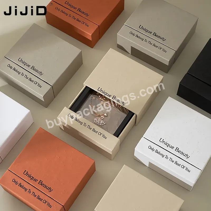 Jijid Hot Sale Drawer Jewel Ring Earring Bracelet Packaging White Black Custom Logo Jewelry Box - Buy Jewelry Box,Jewelry Box With Sponge,Custom Logo Jewelry Box.