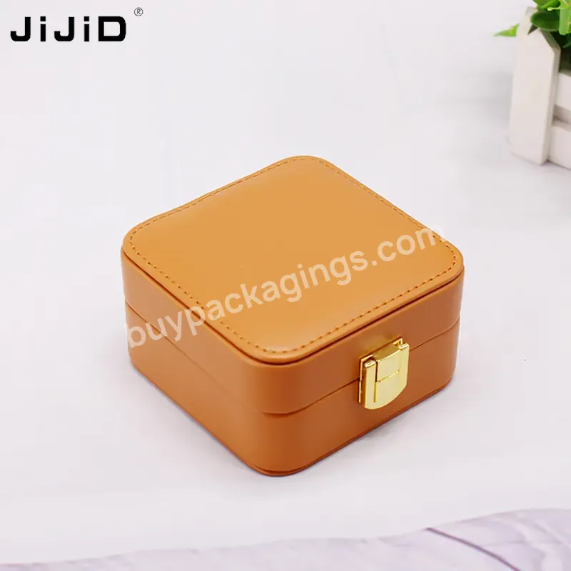 Jijid New Arrival Saffiano Leather Jewelry Storage Bag Travelling Jewellery Box