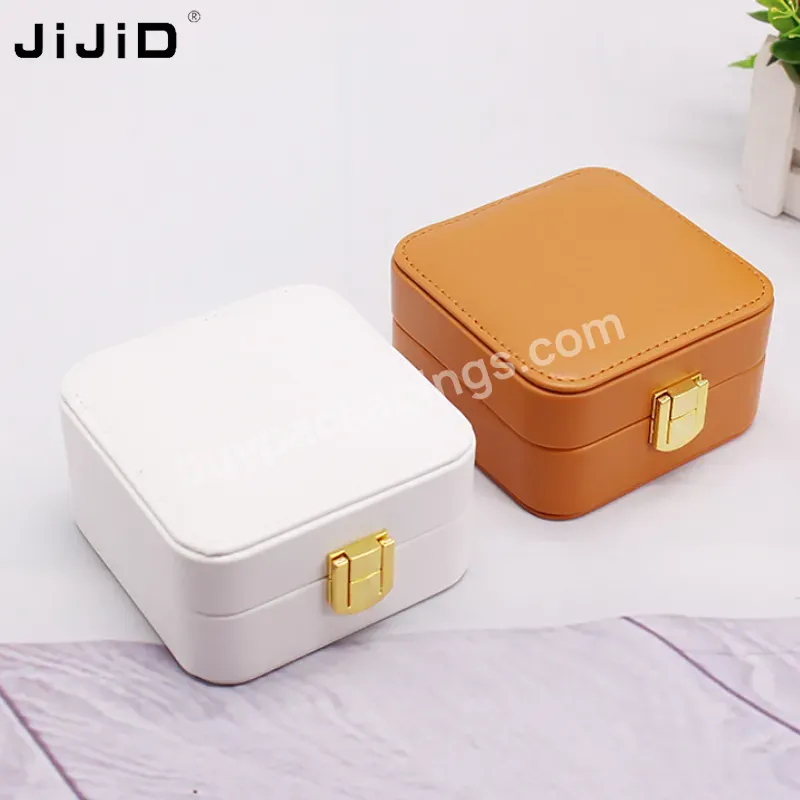 Jijid New Arrival Saffiano Leather Jewelry Storage Bag Travelling Jewellery Box