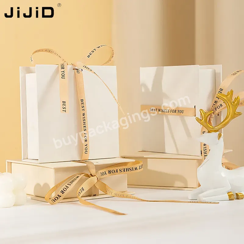 Jijid Wholesale Luxury Custom Logo Paper Jewellery Gift Boxes Ring Earrings Necklace Bracelet Jewelry Packaging Box With Ribbon - Buy Elegant Portable Mini Small Jewelry Box For Wedding Valentine's Day,Fashion Pendant Pearl Long Chain Jewelry Storage