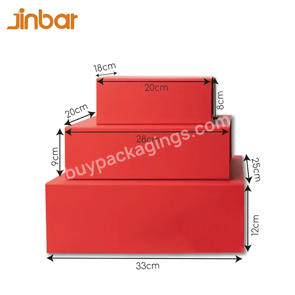 Jinbar Flower Jewelry Box Gift Packing Small Luggage Red And White Gift Box Extra Large Gift Boxes With Magnetic - Buy Small Luggage Gift Box,Flower Jewelry Box Gift,Extra Large Gift Boxes.