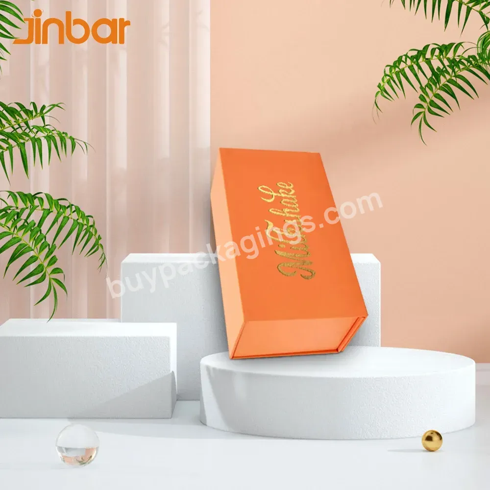 Jinbar Production Cosmetic Set Box Packing Boxes For Custom Products Each Design Orange Gift Box - Buy Cosmetic Set Box,Boxes For Custom Products,Orange Box Gift Box.