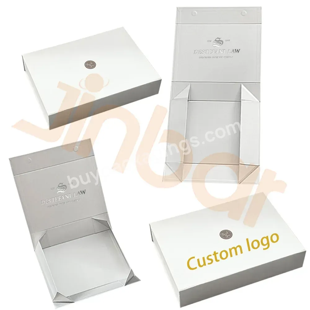 Jinbar Surprise Box Gift Packing Box For Money White And Gold Gift Box Folding Gift Or Breadboxes - Buy White And Gold Box,Surprise Box Gift Box For Money,Paper Boxes For Cakes.