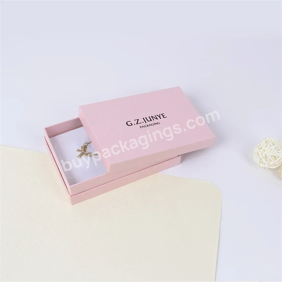 Logo Customize Print Color Paper Small Jewelry Packaging Boxes 6x6 Junye Mouse Sliding Square Packaging Paper Jewelry Boxes