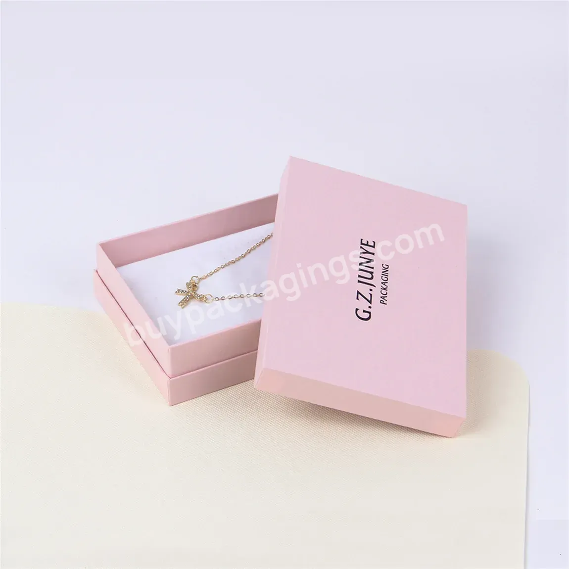 Logo Customize Print Color Paper Small Jewelry Packaging Boxes 6x6 Junye Mouse Sliding Square Packaging Paper Jewelry Boxes