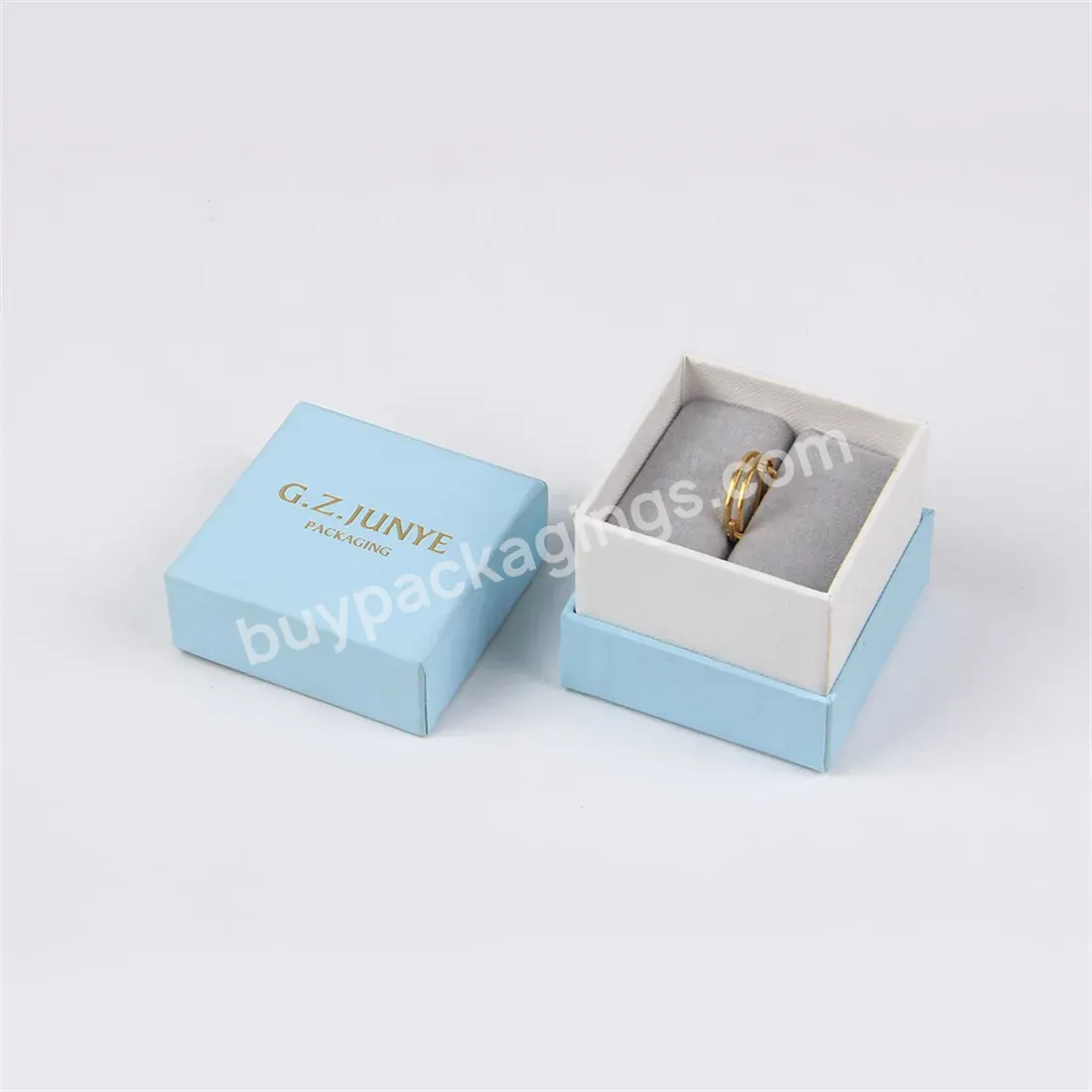 Logo Printed Paper Boxes Customize Shipping Color Packaging Small Ring Necklace Design Custom Paper Jewelry Box