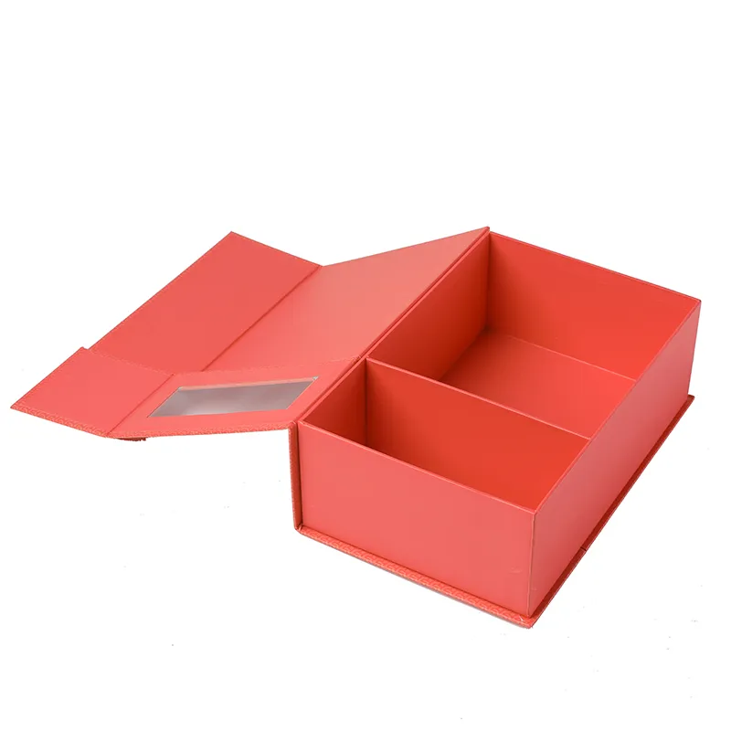 Low Price Preserved Flower Jewelry Magnetic Ring Paper Cardboard Red Jewelry Box Gift Box Packing For Jewelry Packaging