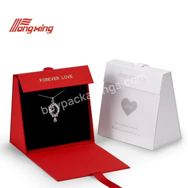 Luxury Cardboard Paper Box With Your Own Logo Ring Boxes Jewelry Packaging Custom Logo Jewelry Set Box