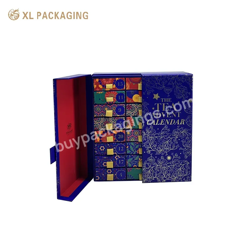 Luxury Custom 30 Drawers Calendar Box Candy Cosmetic Chocolate Drawer Packaging Gift Box For Christmas Packaging Box - Buy Calendar Packaging Box Drawer Gift Boxes For Sale,Calendar Box For Chocolate Christmas Packaging Box,Advent Calendar Box.