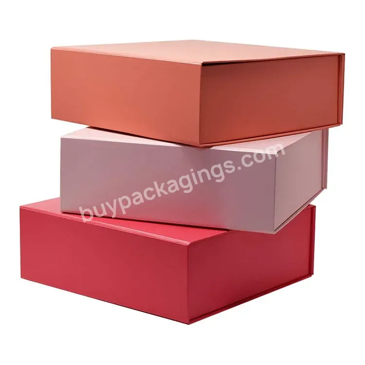 Luxury Custom Logo Black Big Bracelet Textured Jewelry Box Packaging Magnet Folding Gift Box With Magnetic Lid For Packaging - Buy Custom Cardboard Gift Box With Magnetic Lid,Big Pink Gift Boxes For Girlfriend,Bracelet Gift Box.