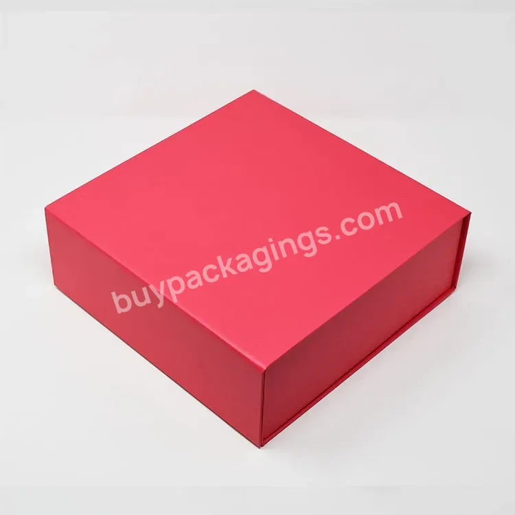 Luxury Custom Logo Black Big Bracelet Textured Jewelry Box Packaging Magnet Folding Gift Box With Magnetic Lid For Packaging