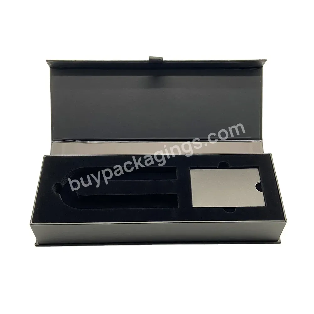 Luxury Custom Logo Wedding Gift Box Paper Packaging Box For Pen And Ink With Embossed Logo Gold Foil With Foam Insert - Buy Custom Made Paper Box Wholesale Luxury Cardboard Box Magnetic Closure Gift Box Gift Packaging Box,Magnetic Gift Box Christmas